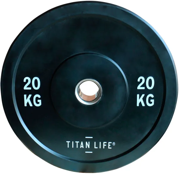 Titan Life Rubber Bumper Plate 20 kg Vægtskive